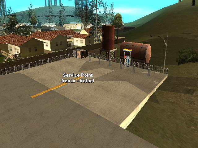 Airport service point