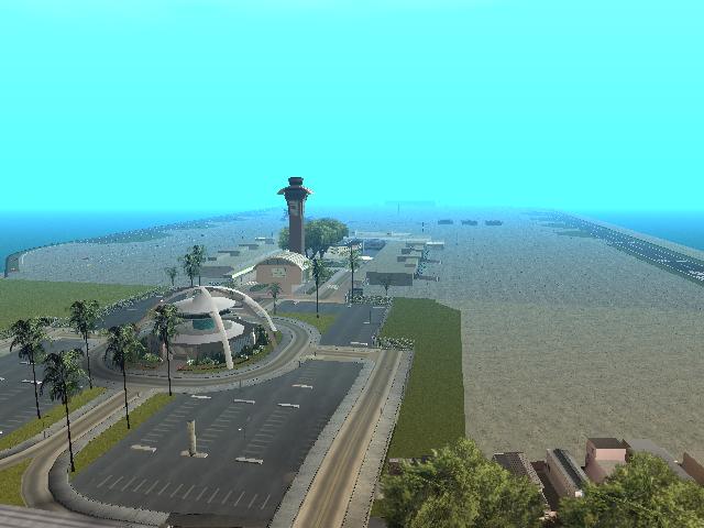 Long-view of the airport
