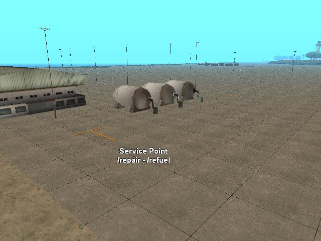 Airport service point
